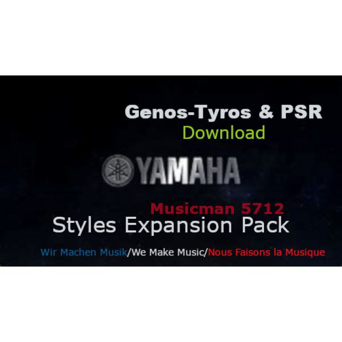Expansion Pack Genos-Tyros-PSR S/SX/DGX & Cvp Clavinova