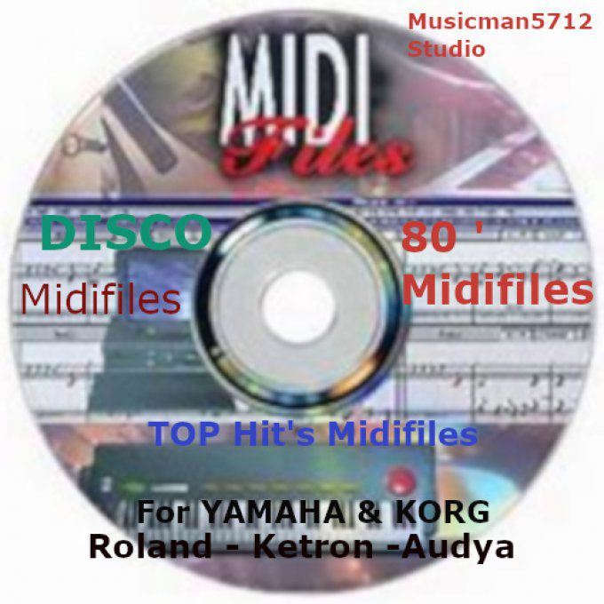 Pack Midifiles PRO pour YAMAHA-KORG-AUDYA-KETRON