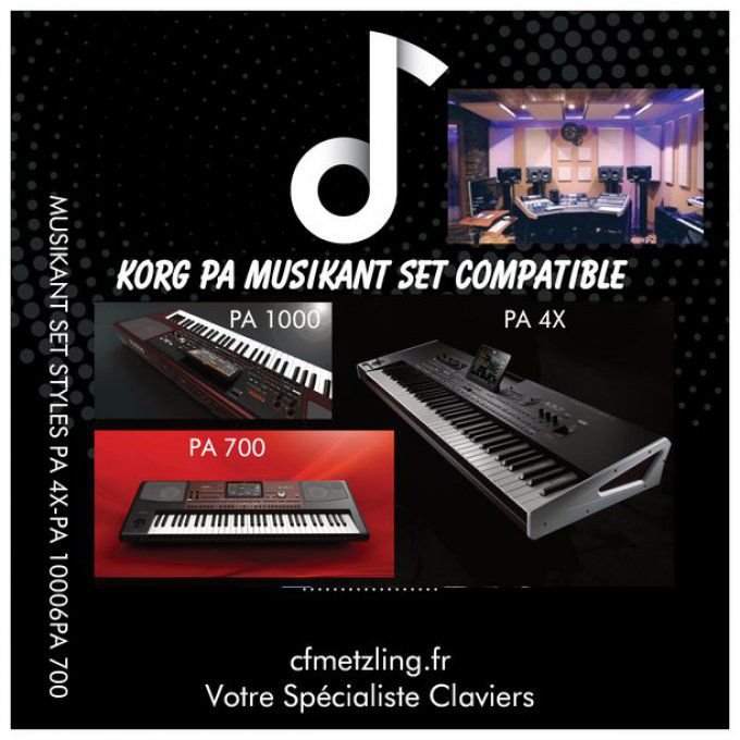 MUSIKANT Styles Set pour PA3X- PA 300 -PA 900- PA 4X-PA 1000-PA 700 Vol 1