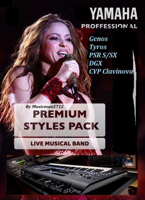 Universal PREMIUM Styles Pack YAMAHA Live Musical Band